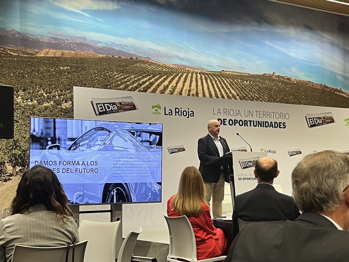 ‘La Rioja, un territorio de oportunidades’
Un foro del tejido empresarial riojano organizado por <a href="/ElDiaLaRioja/">El Día de La Rioja</a> 
Con la participación de <a href="/ConchaAndreu/">Concha Andreu ❤️🤍💚💛</a> <a href="/ader/">reda ghannami</a> <a href="/Nidec_Arisa/">Nidec Arisa</a> y <a href="/transportesroyo/">@RoyoOperadorLogistico</a> 
#LaRioja