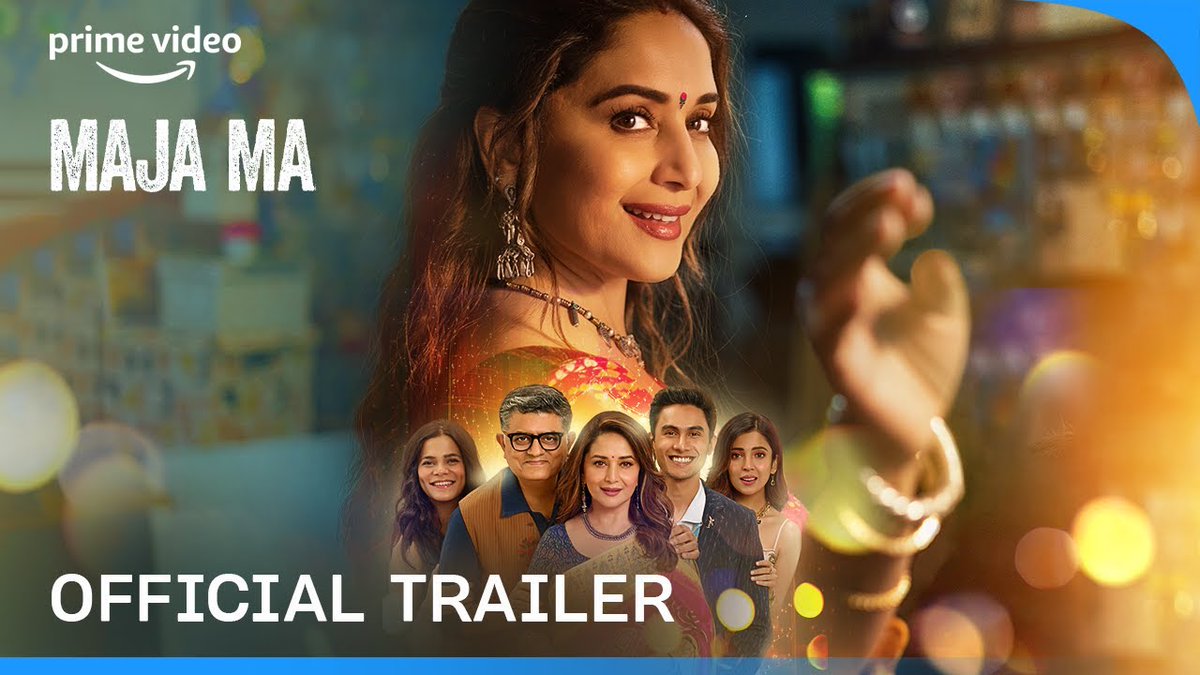 Cinemamoviethea's tweet photo. Maja Ma - Official Trailer | Madhuri Dixit, Gajraj Rao, Ritwik B, Barkha S, Srishti S | Prime Video

https://t.co/rojVBT92Ag

#MajaMa  #OfficialTrailer #Trailer #MadhuriDixit #GajrajRao #RitwikB #BarkhaS #SrishtiS #PrimeVideo #primevideoindia https://t.co/zdBBM0utmU