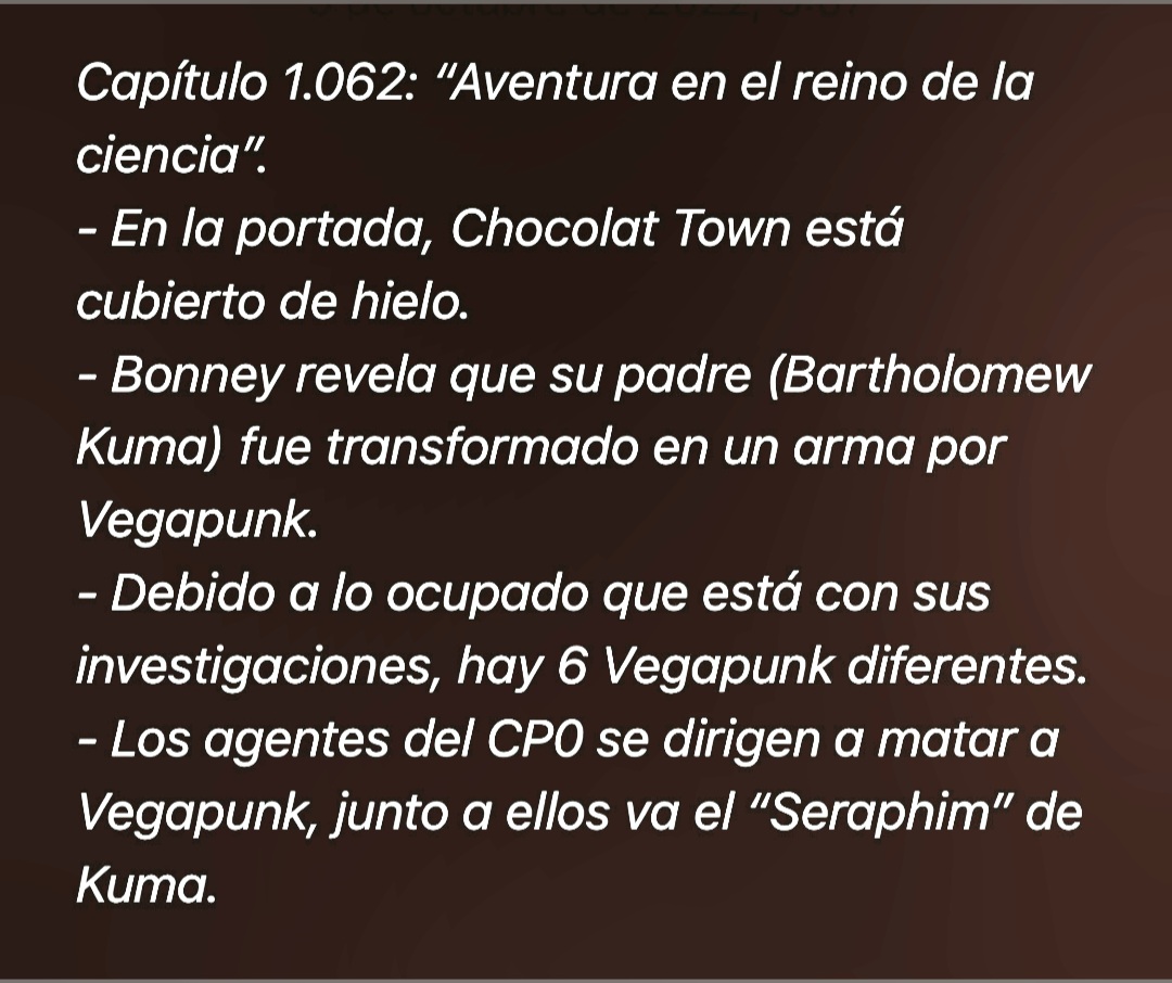 Alezuz1's tweet photo. Spoiler de One Piece 1062
#onepiece1062
#ONEPIECE1062spoilers https://t.co/IDMxg92sme