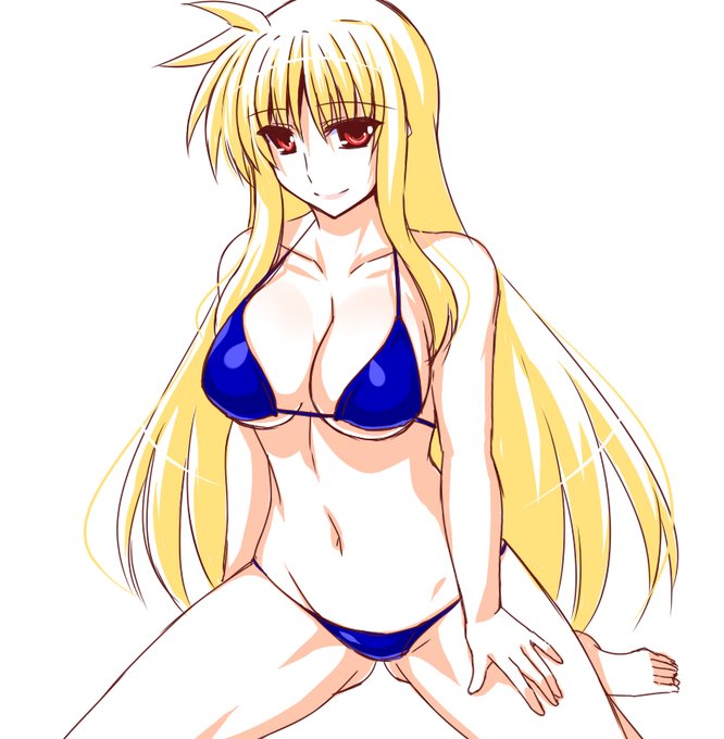 涼しくなってきたので
ビキニフェイトさん。 