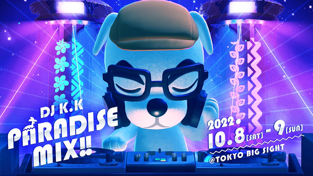 NintendoDE's tweet photo. Macht euch bereit für zwei besondere Events von Nintendo Live 2022 – das #AnimalCrossingNewHorizons DJ K.K. Paradise Mix!!-Konzert und der Auftritt von Surimi Syndicate aus #Splatoon3!

Seht euch hier am 9. Oktober ab 11:00 Uhr den Livestream an 🎵:  https://t.co/ZcymGV3LvU https://t.co/M2GVmTOt4b