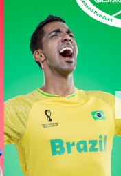 goanarmie's tweet photo. FIFA 2022 World Cup: Indian boy hailing from #Goa #AaronFernandes, based in #qatar becomes poster boy of Brazil team jersey advertisement for #sportsCorner Shop, he is also #FIFA Fan Movement member and Qatar Fan Leader #doha, #fifa, #portugal, #Brazil, #argentina, #goa, #goan https://t.co/ed5MMrQC8n