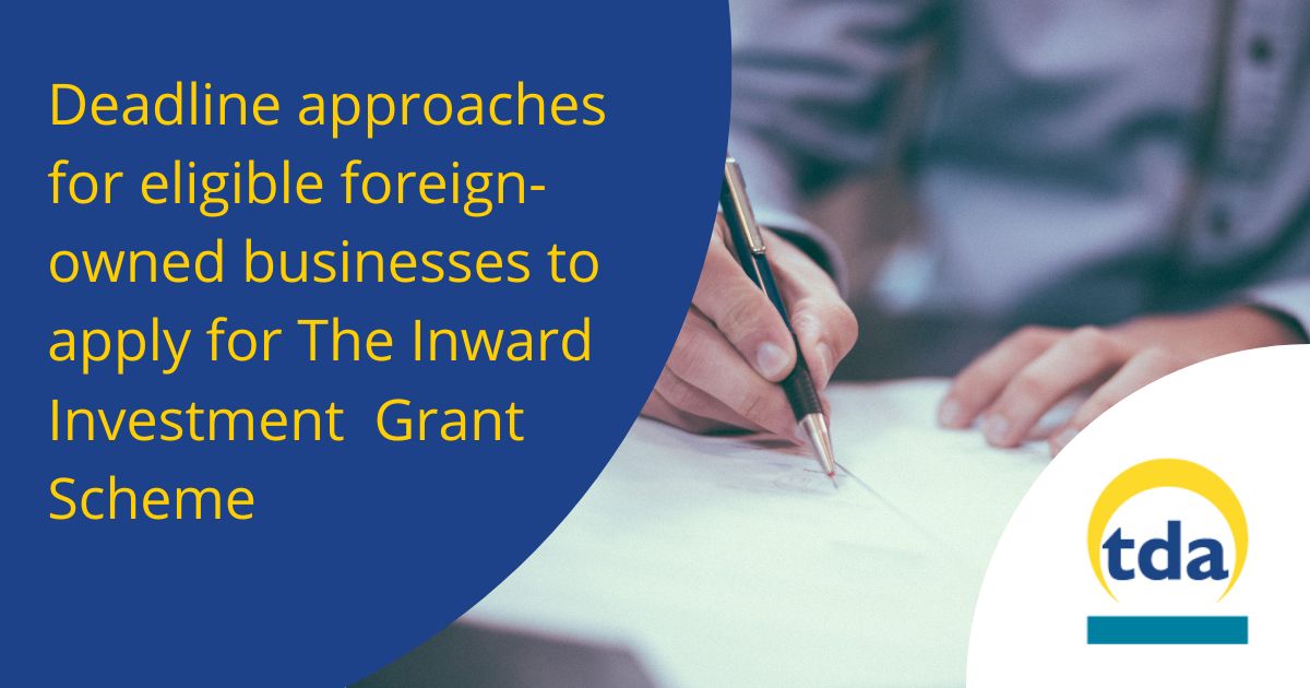 Do NOT follow this account (@invest_torbay) on Twitter photo The deadline is approaching for any foreign-owned businesses looking to relocate or invest in the region to apply for funds to support business growth projects.
Find out more about the inward investment grant scheme> heartofswlep.co.uk/erdf-inward-in…
Deadline to apply: 21 Oct
<a href="/HeartofSWLEP/">Heart of the South West LEP</a> The deadline is approaching for any foreign-owned businesses looking to relocate or invest in the region to apply for funds to support business growth projects.
Find out more about the inward investment grant scheme> heartofswlep.co.uk/erdf-inward-in…
Deadline to apply: 21 Oct
<a href="/HeartofSWLEP/">Heart of the South West LEP</a>