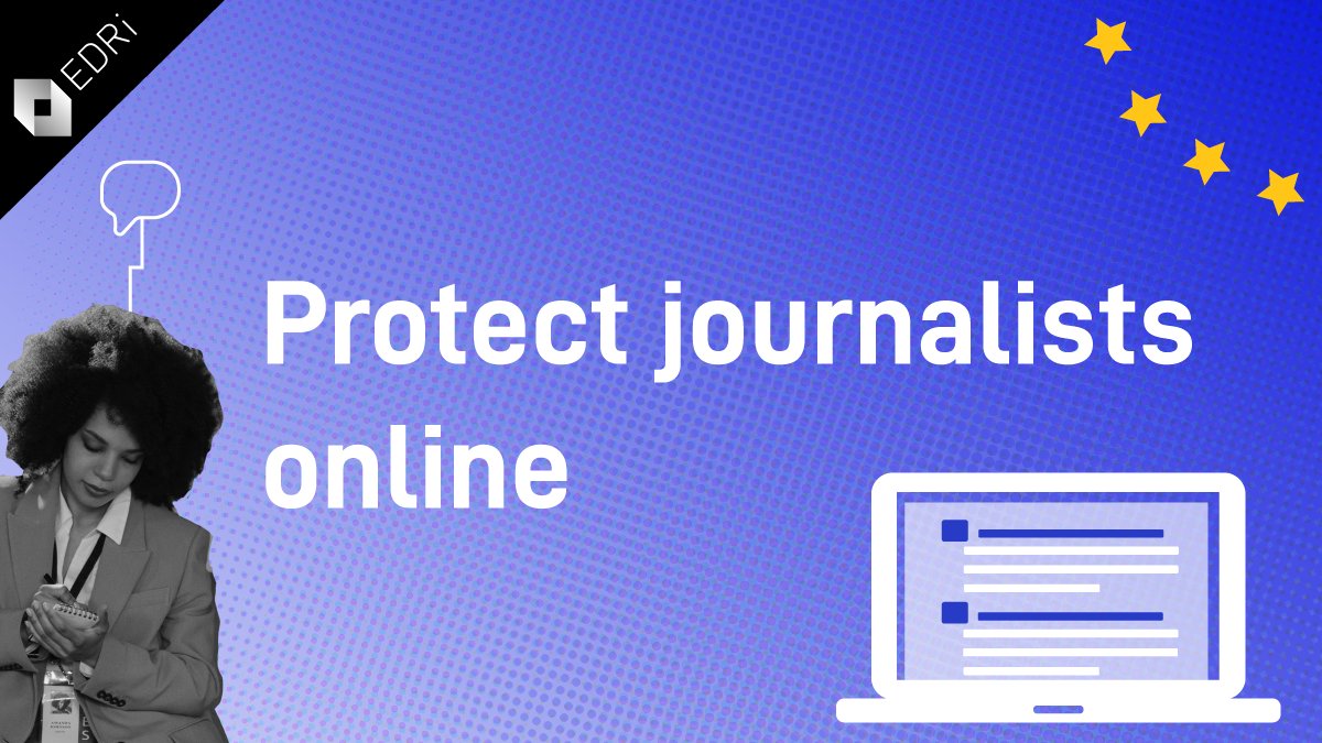 edri's tweet photo. 1/4 New EU regulation offers a crucial opportunity to protect journalists &amp; media online.

Why should you care? Check out journalist Thanasis Koukakis' chilling story as his phone was turned into a 👁️spy device that recorded his every move &amp; communication. https://t.co/Dbod7LfX6G https://t.co/MnBaOvawh7