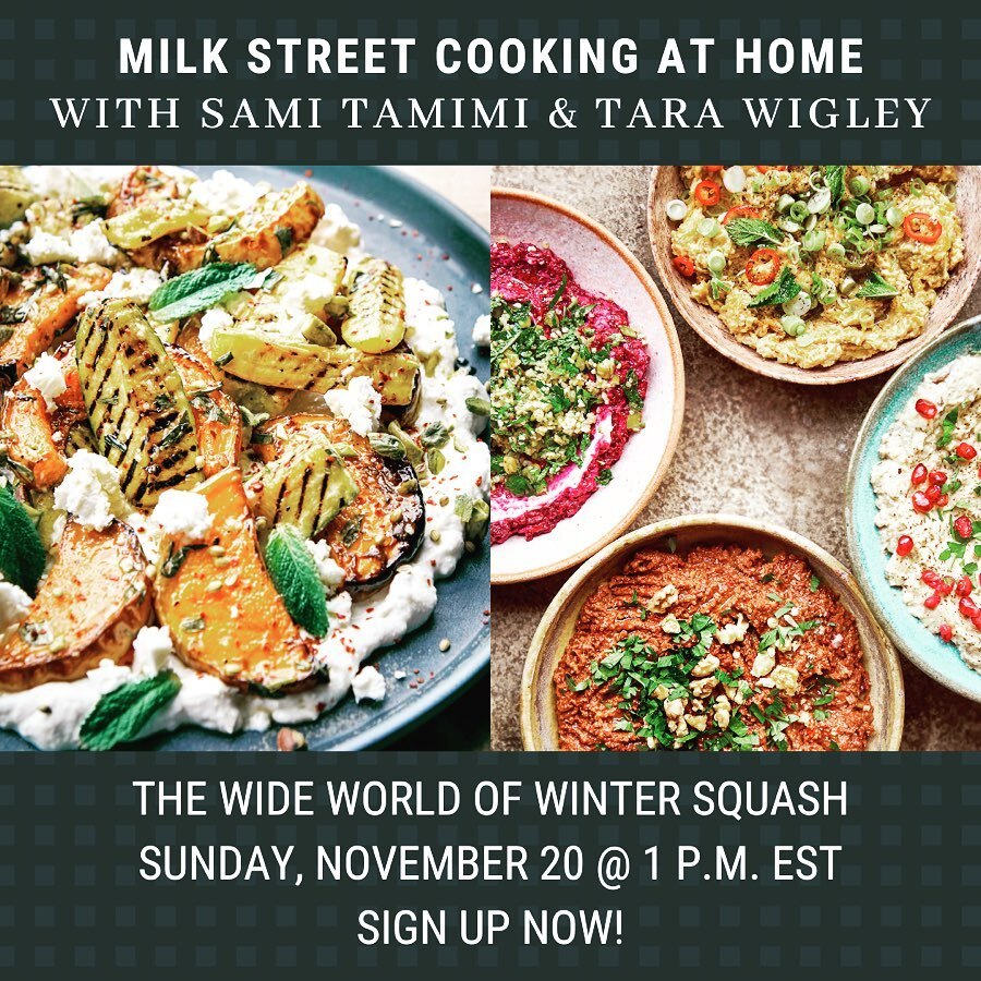 Squash has to be the ultimate fall vegetable. Tara and me will be making butternut squash m’tabal and also roasted squash and zucchini with whipped feta and pistachios. Both recipes are from Falastin. The first dish can be served as a dip for crudities. As a side or part of …
