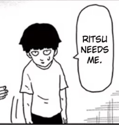 When Ritsu is in danger >:(
When Ritsu is safe by his side :D 