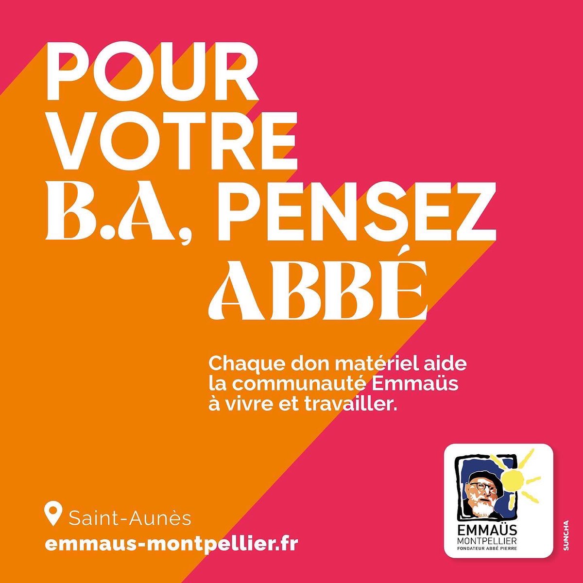🚨Vos dons matériels sont nos ressources vitales pour notre mission solidaire : accueillir des personnes en grande difficulté et les sortir de la misère.
Meubles, vêtements, livres…
Plutôt que revendre ou jeter, pensez à l’Abbé Pierre ! 
Donnez à la communauté Emmaüs 🤍