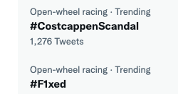 WhingerSpice's tweet photo. The @FIA are yet to speak, but the fans' expectations are clear. 😅

#CostcappenScandal 
#CostCoveruppen
#F1xed https://t.co/ReBgUvJKQO