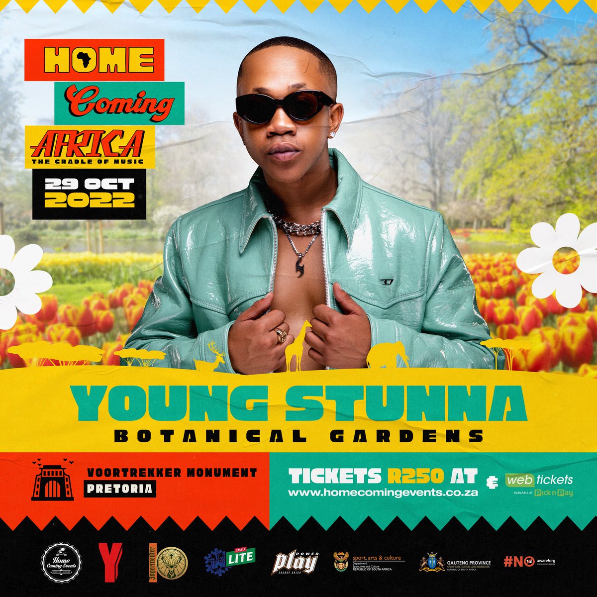 HomeComingEvent's tweet photo. 3 STAGES, 1 VENUE 
Named after our very first home, The Botanical Gardens stage returns bigger &amp; better! 🌺

Make sure you don’t miss out on these electric performances by securing your ticket to #HomeComingAfrica by visiting https://t.co/PnDIz7iGvP 

#CradleOfMusic https://t.co/ZUS6gFdw1Z