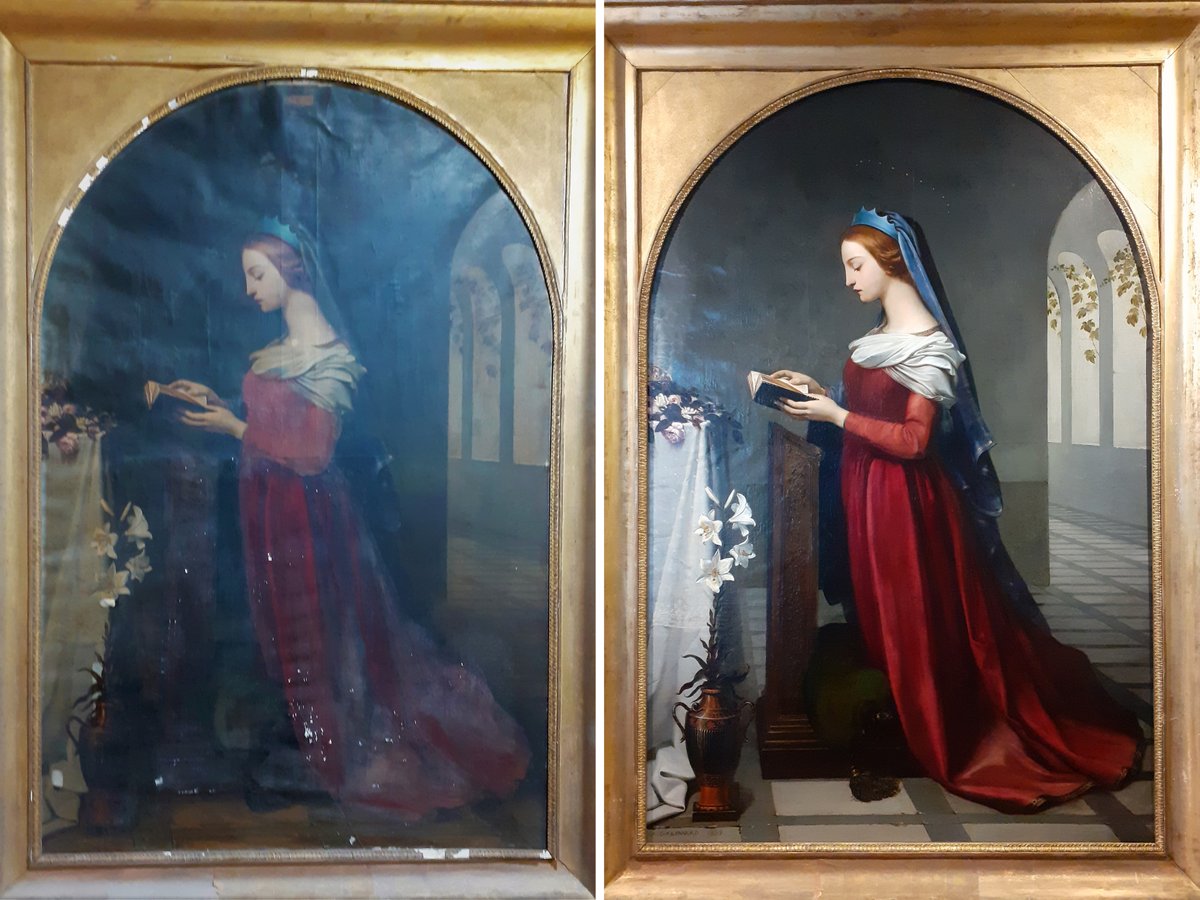 LaSauvegarde's tweet photo. 🤩 Une toile de Nicolas-Auguste Galimard restaurée à Pithiviers 🖼️
Cette toile du XIXe siècle conservée dans l’église Saint-Salomon-Saint-Grégoire et inscrite M.H a été restaurée grâce à la campagne #PGMF
En savoir plus ➡️ https://t.co/RQuKVY9D9u https://t.co/CuukwIHejb