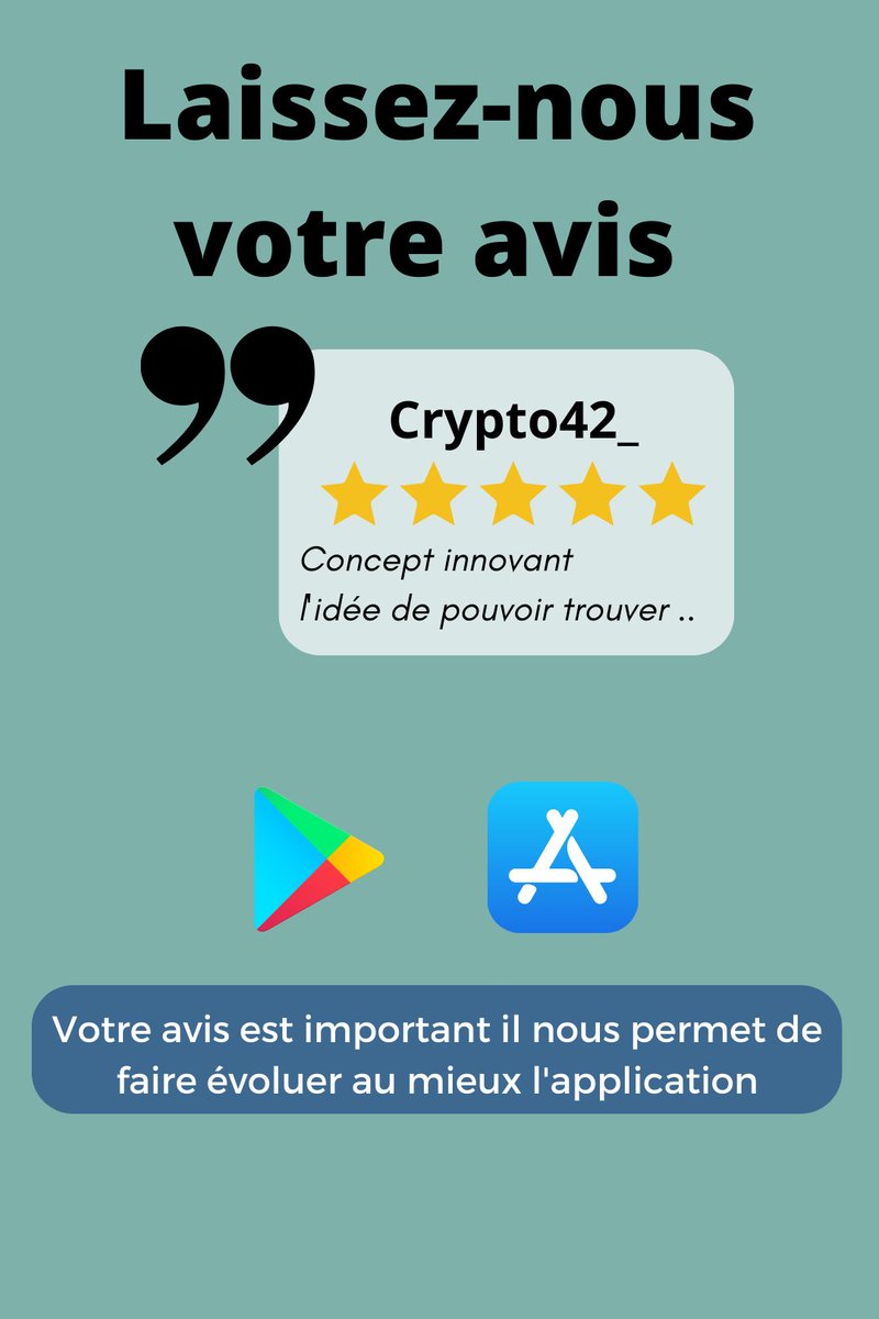 Si l'app vous plaît n'hésitez pas à nous soutenir et laisser un avis💚
App Store : apple.co/3azBlRb
Google Play : bit.ly/playstore_koma…