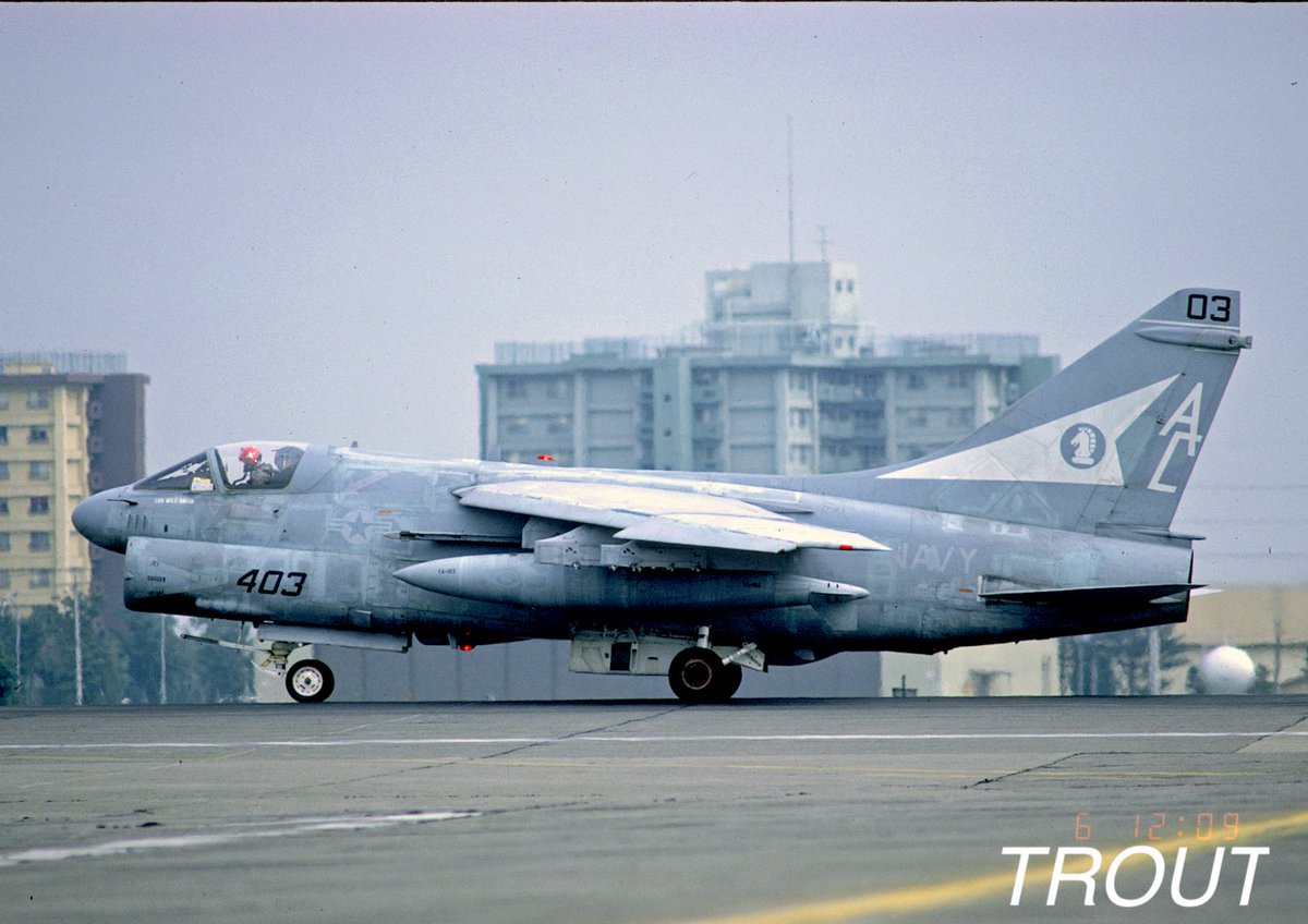 #105の日 #A7Corsair　
A-7E  VA-105  AC403  1984年10月横田基地