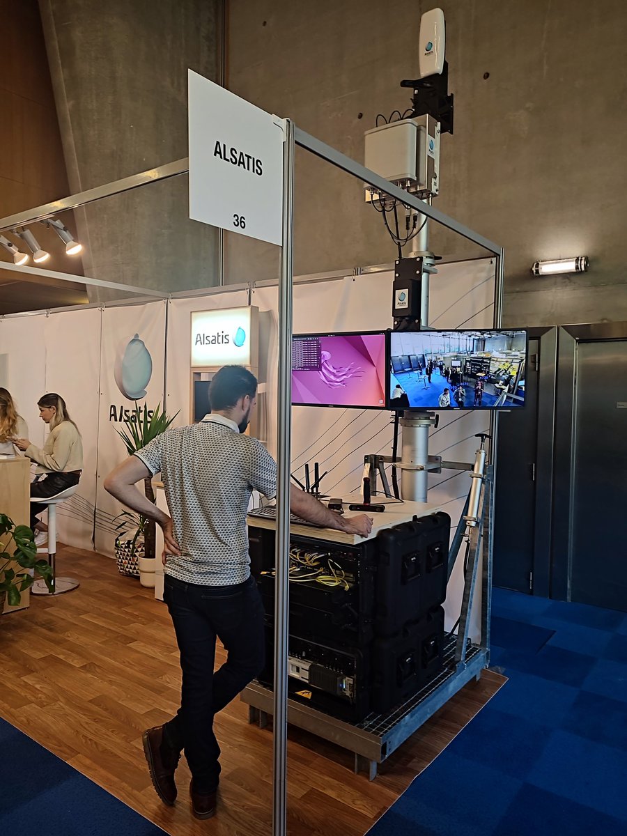 Un réseau #5G privé fonctionnel sur le stand Alsatis à l'#uthd22. Nos analyses vidéos en temps réel et des cellules nomades et tactiques vous attendent ✨