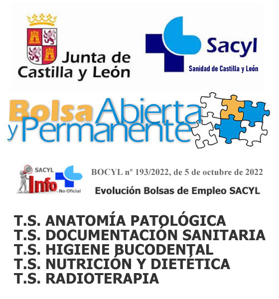 Publicación de las relaciones definitivas de las personas candidatas de las BOLSAS DE EMPLEO de personal estatutario temporal de determinadas categorías de TÉCNICOS SUPERIORES SANITARIOS del SACYL-Sanidad de Castilla y León... FeSu0g4WYAUfPug?format=jpg&name=small