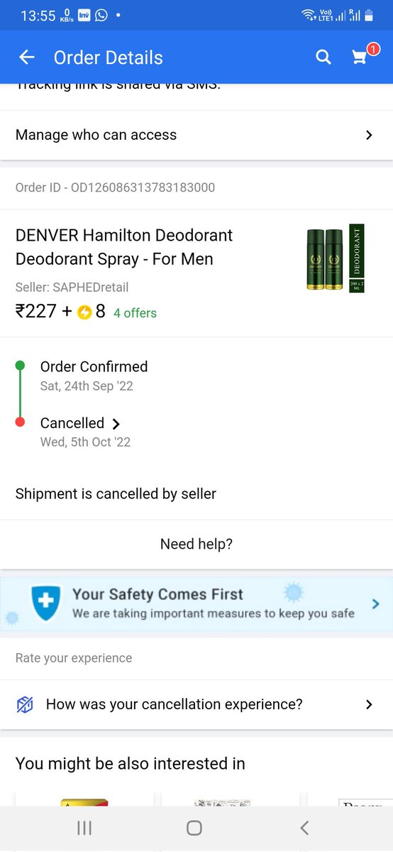amritesh_s's tweet photo. @Flipkart @flipkartsupport why this order has been cancelled..?? https://t.co/HDqk7gnfwv