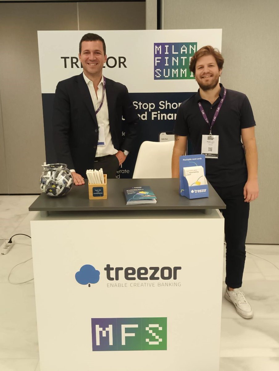 TreezorBanking's tweet photo. 💙 Visit us at the Milan Fintech Summit, the event that gathers the best Italian and international #Fintech companies!
👉 Drop by booth S6 and have a chat with us about your #EmbeddedFinance projects!
https://t.co/FIoLHVqNf1
@FintechDistrict
#BaaS #payment #MFS22 https://t.co/83xY9yHIaV