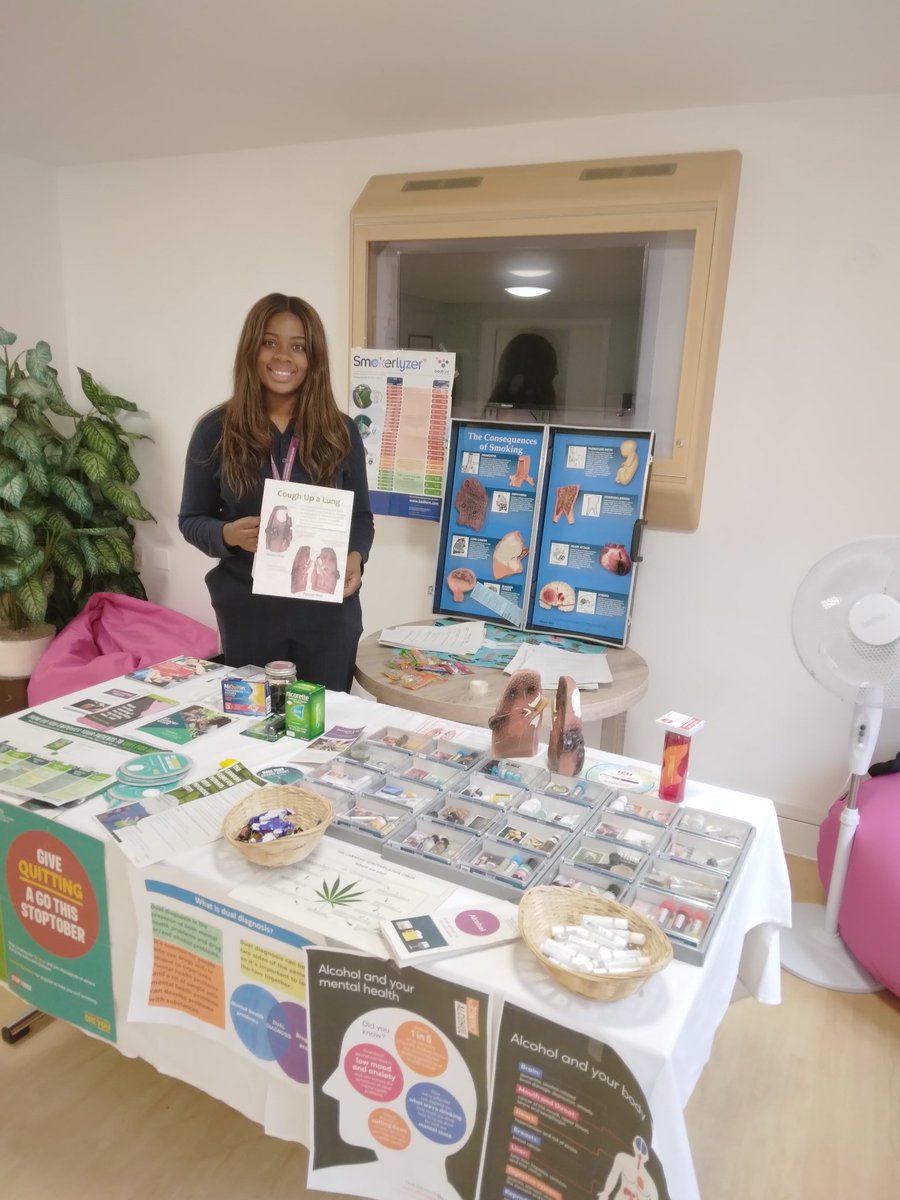 Jamal (@jamaljohn_slam) on Twitter photo Thank you <a href="/HCSLaMRehab/">Heather Close SLaM</a> <a href="/DordhinOT/">Dordhin</a> for inviting us to your celebrations. Kick starting our stoptober campaign alongside the lovely Dual Diagnosis team. Raising awareness on substance misuse.
<a href="/eseoNHS/">Ese Ojo MSc</a>
<a href="/MillieL_psych/">Millie Lloyd</a> & Tracey
<a href="/stoptober/">#Stoptober</a>
#smokefreeteam
#dualdiagnosis Thank you <a href="/HCSLaMRehab/">Heather Close SLaM</a> <a href="/DordhinOT/">Dordhin</a> for inviting us to your celebrations. Kick starting our stoptober campaign alongside the lovely Dual Diagnosis team. Raising awareness on substance misuse.
<a href="/eseoNHS/">Ese Ojo MSc</a>
<a href="/MillieL_psych/">Millie Lloyd</a> & Tracey
<a href="/stoptober/">#Stoptober</a>
#smokefreeteam
#dualdiagnosis