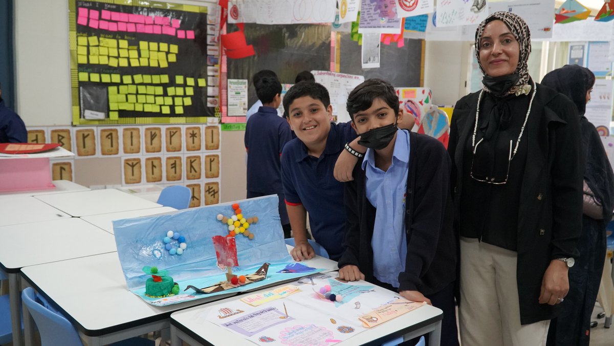 AIS_Grade6's tweet photo. It was lovely to see our parents coming and supporting our students at the Vikings Exhibition. #AISGrade6 #AISPrimarySch https://t.co/3UmKdULlnH