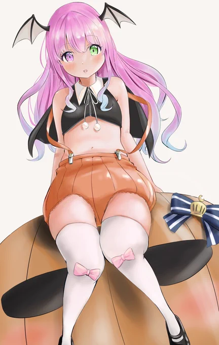 「お菓子くれないと んなんな しちゃうのら」#姫森ルーナ #ルーナート #イラスト 