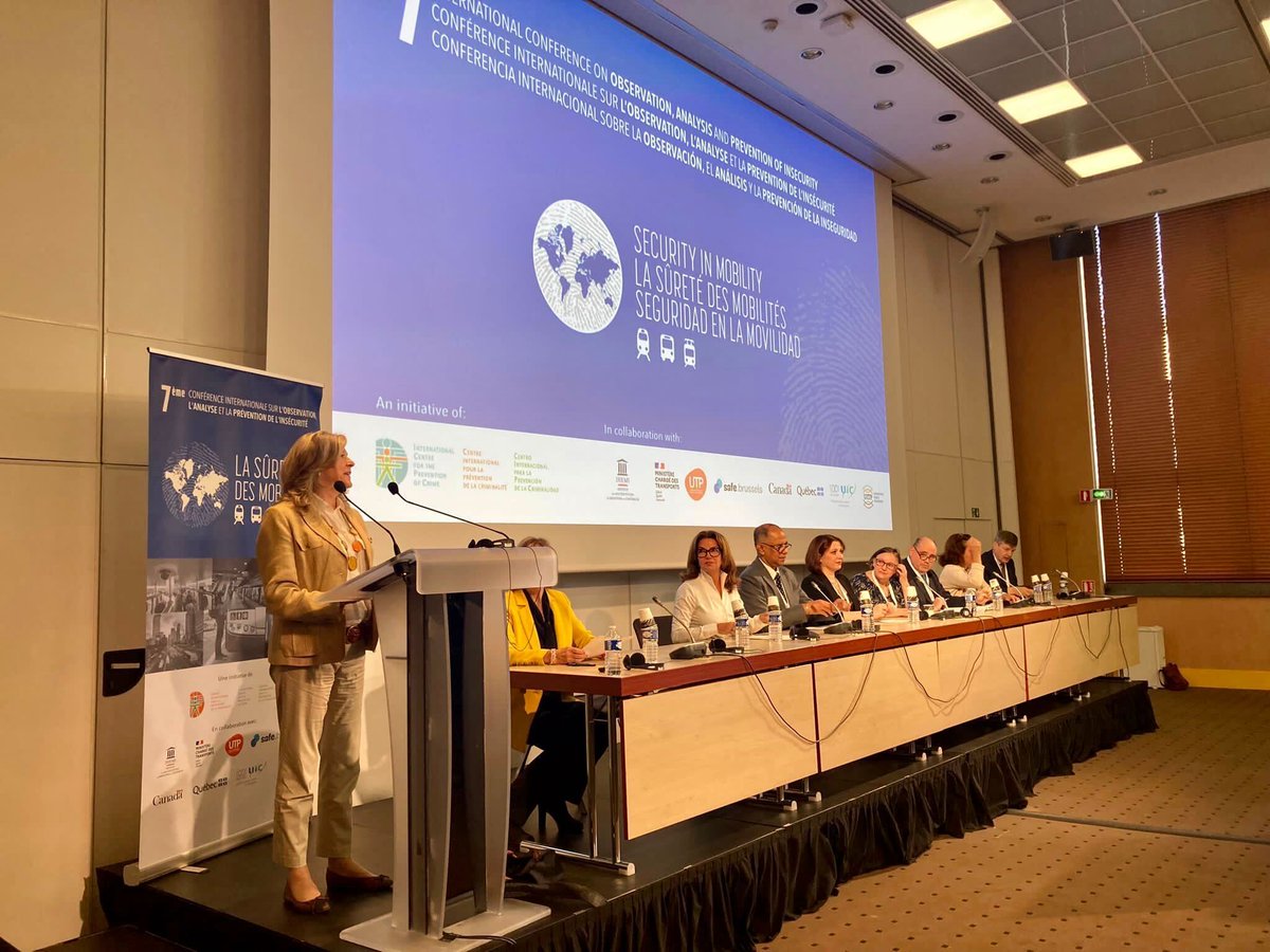 Official opening of the "7th International Conference on Observation, Analysis and Prevention of Insecurity: Security in Mobility" of the ICPC in collaboration w/ <a href="/UITPnews/">UITP</a> <a href="/UTP_Fr/">UTPF Union des Transports Publics et Ferroviaires</a> <a href="/uic/">UIC railways</a> <a href="/gouvernementFR/">Gouvernement</a> <a href="/IHEMI_fr/">IHEMI</a> <a href="/safe_brussels/">safe.brussels</a> #securityinmobility
