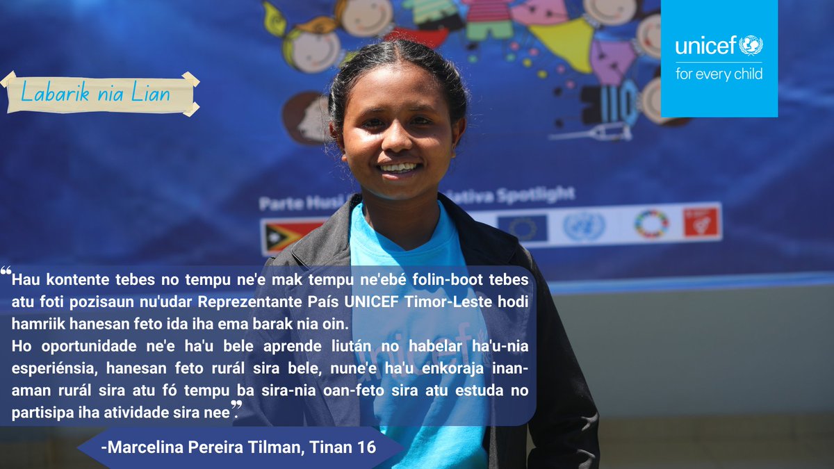 UNICEF Timor-Leste tweet media