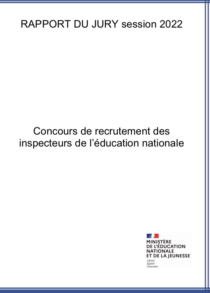 Publication du rapport session 2022. Une lecture nécessaire pour les futurs candidats au CRIEN <a href="/matthieu_lahaye/">Matthieu Lahaye</a> <a href="/CatoirD/">CATOIR Dominique</a> education.gouv.fr/le-concours-de…
