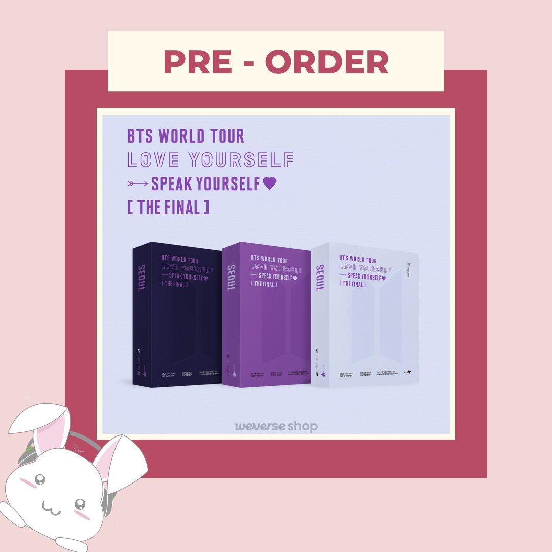 gdybph's tweet photo. ❗𝗦𝗘𝗖𝗨𝗥𝗘𝗗 ❗
BTS WORLD TOUR LOVE YOURSELF : Speak Yourself [The Final]

DVD - ₱2400
Digital Code / Bluray - ₱2850

❗𝗣𝗔𝗬𝗠𝗘𝗡𝗧 𝗗𝗔𝗧𝗘𝗦 ❗
Dowpayment - - ₱500 - - October 21, 2022
Remaining Balance - - November 4, 2022

Order Link:https://t.co/Iy8UYKS4rc https://t.co/AK2Za66A4E