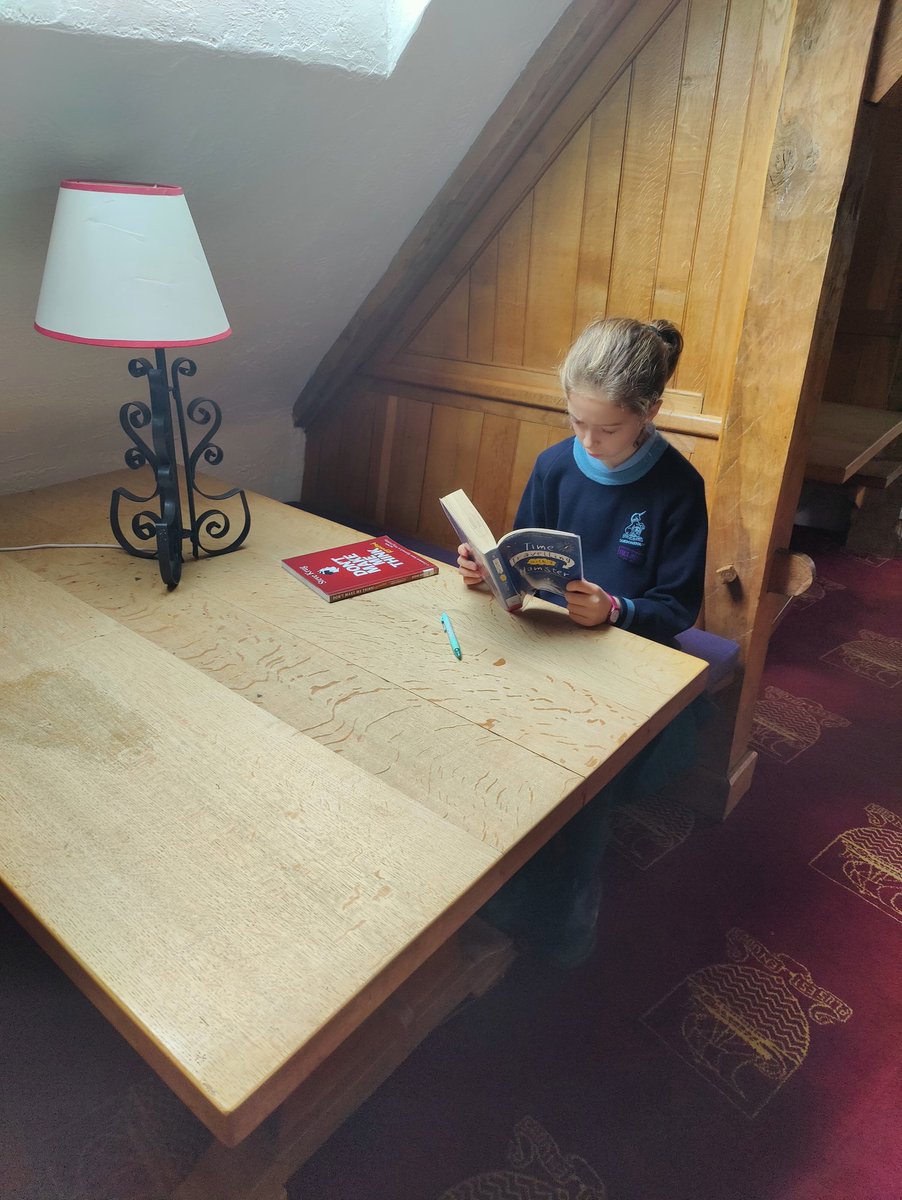 GordonstounPrep's tweet photo. Mrs. McElligott's English class visited Round Square Library today, and read in The Loft! #bookworms #readingisforwinners #broaderexperiencesbroaderminds https://t.co/VWQEF9jMLs