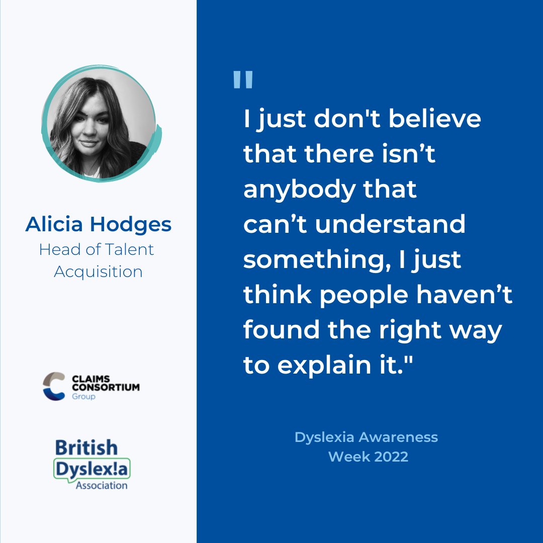 This year's <a href="/BDAdyslexia/">British Dyslexia Association</a> Awareness Week focuses on breaking through the barriers faced by those with dyslexia. We sat down with one of the team to discuss herr journey with dyslexia and how Claims Consortium Group has supported her throughout her career. bit.ly/3SYMITe