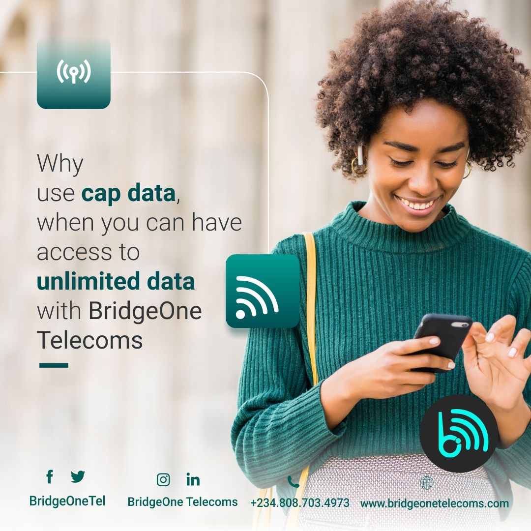 BridgeOneTel's tweet photo. why use cap data, when you can have access to unlimited data with BridgeOne telecoms.

 #ISPNigeria #BridgeOneTelecoms #isplagos #ISPinabeokuta #ispogun #ispabeokuta #abeokuta #abeokutabusiness #dedicatedinternet #abeokutavendors #moviepick #unlimiteddata https://t.co/tdYOaUEXry