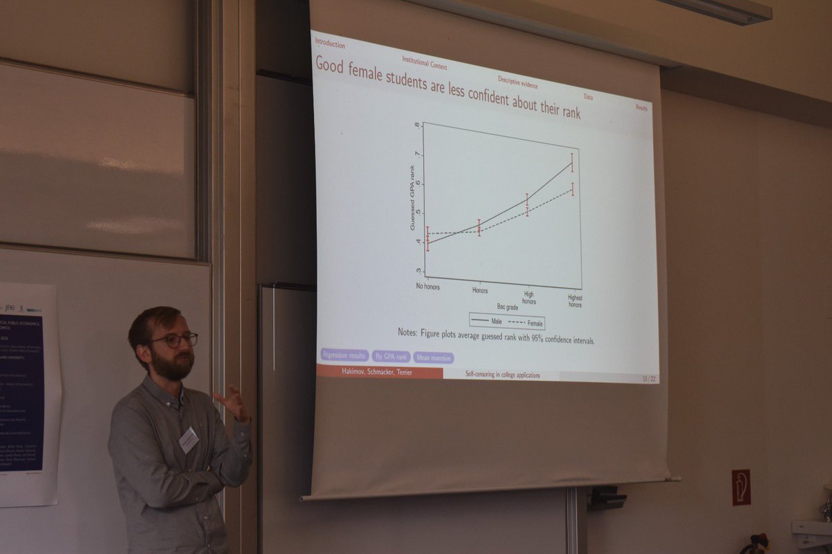 Great presentations by  <a href="/r_renke/">Renke Schmacker</a>  <a href="/Holger1380/">Holger Rau</a> <a href="/Geraldes_Diogo/">Diogo Geraldes</a> and #Catalina_Franco at the fifth session of the #BerlinGenderEcon22 workshop! 

#EconTwitter @BSE_Berlin <a href="/JFKI_Econ/">Economics Department J.-F.-Kennedy Institute</a>