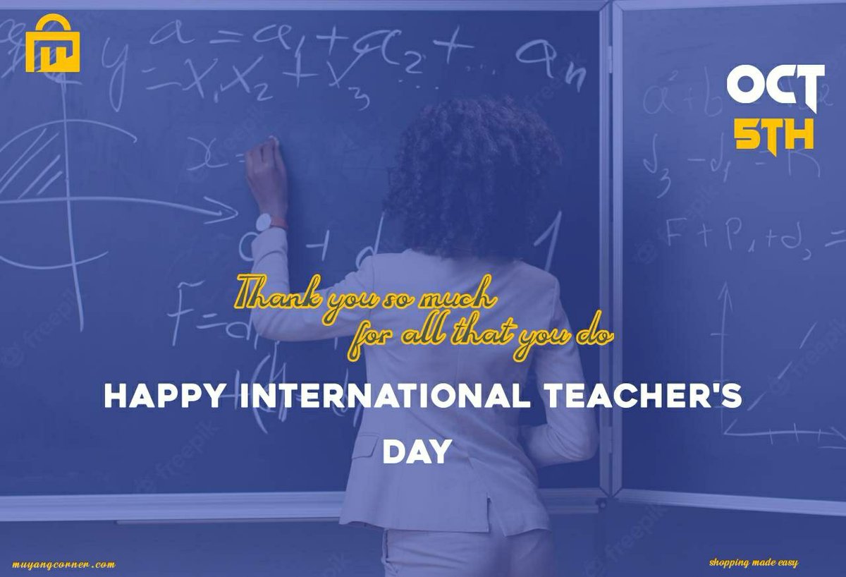 muyangcorner's tweet photo. Teachers of all kinds make a huge difference in our children’s lives. They help to form their minds, hearts, character, and inspire them to be their best selves every day.  Happy Teacher's day
https://t.co/66KzLe97W2 is at your service 
Visit our website 👆 for your chalk deals https://t.co/a5S3Oqsdre