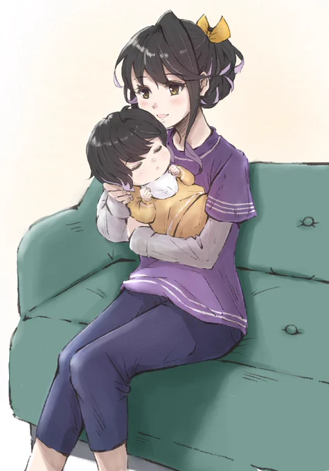 『この幸せがいつまでも続きますように・・・。ね、あなた。』#艦これ #長波 