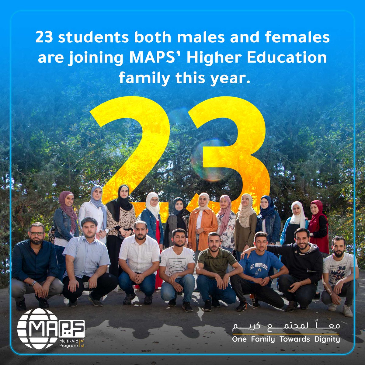maps_ngo's tweet photo. 23 students both males and females are joining MAPS’ Higher Education family this year. https://t.co/qWgEmPpMFE