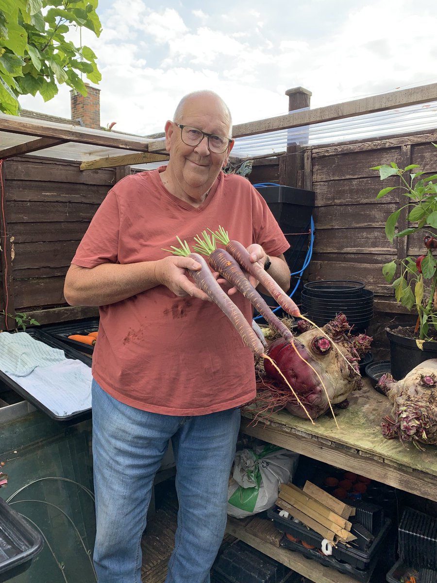 geraldstratfor3's tweet photo. These carrots are interesting they are called purple haze when you cut them open they are a mixture of purple and orange and are very sweet cheers https://t.co/wlT4IzO2iz