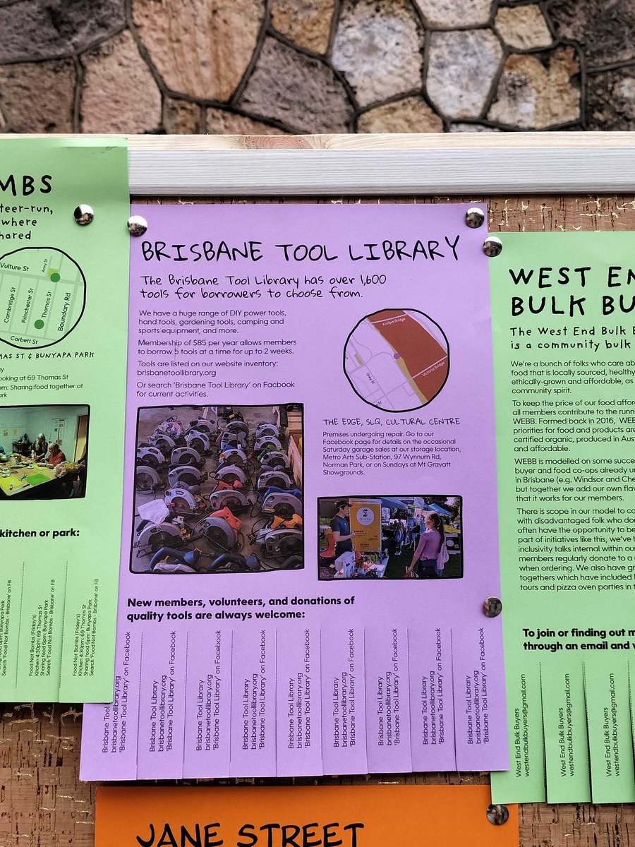 BrizToolLibrary's tweet image. Great to be included on this community board during the Kurilpa Derby last month! We're glad that we are offering an alternative, more sustainable, system to our community! Thanks for including us and carrying the board along all Boundary Street! #circulareconomy #sustainability