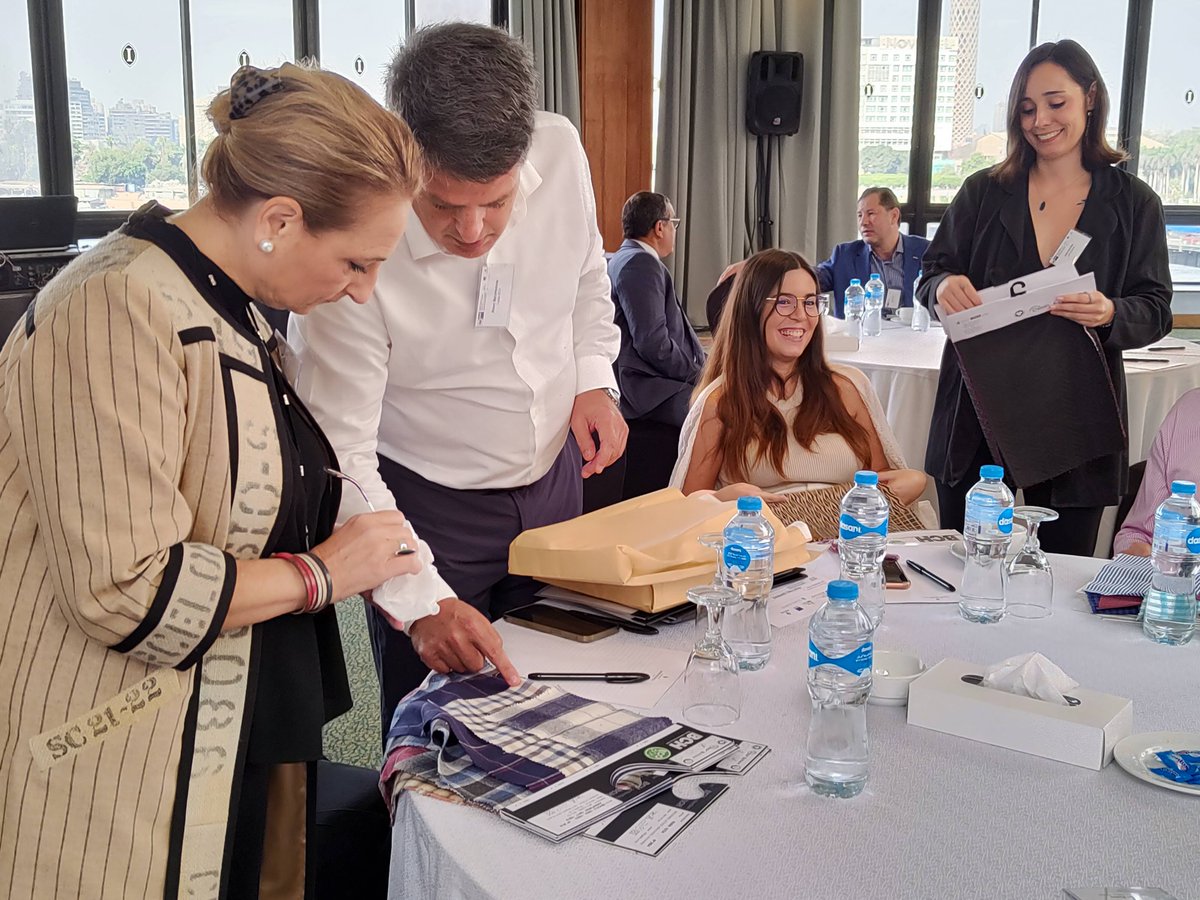 TexMedAlliances's tweet photo. The final event of the @TexMedAlliances project is also a good place 👌 to talk and do some networking for the companies.
The meeting brings together companies from 7 Mediterranean countries united by a project 👉 TEX-MED ALLIANCES
#FinalEventCairo #GOMED @ENICBCMed https://t.co/Bl2fI8ofGi