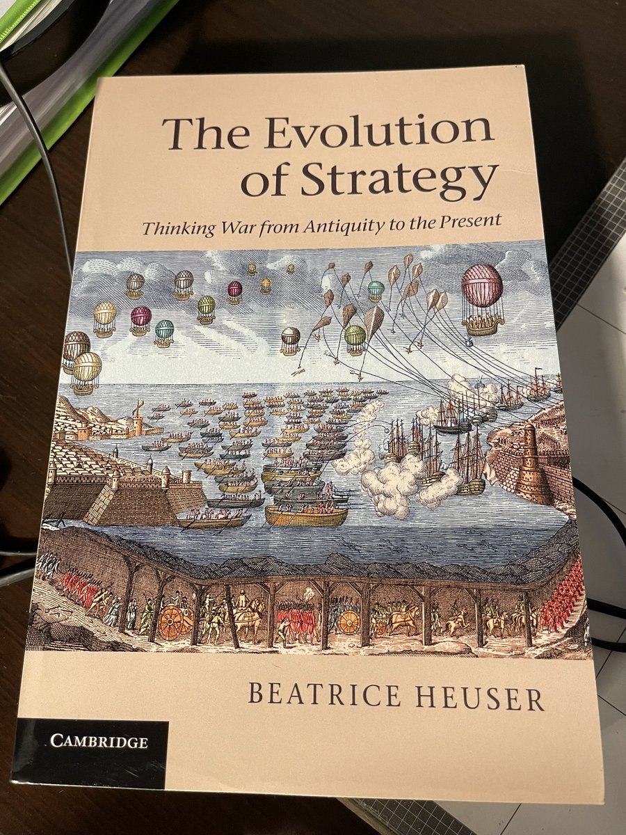 New book day! 😊

Purchased on the recommendation of <a href="/RhysCrawley/">Rhys Crawley</a>, and after hearing <a href="/BeatriceHeuser/">Three wise monkeys</a> give the 2022 Jeffrey Greg Memorial Oration <a href="/ADC_Australia/">Australian Defence College</a>!