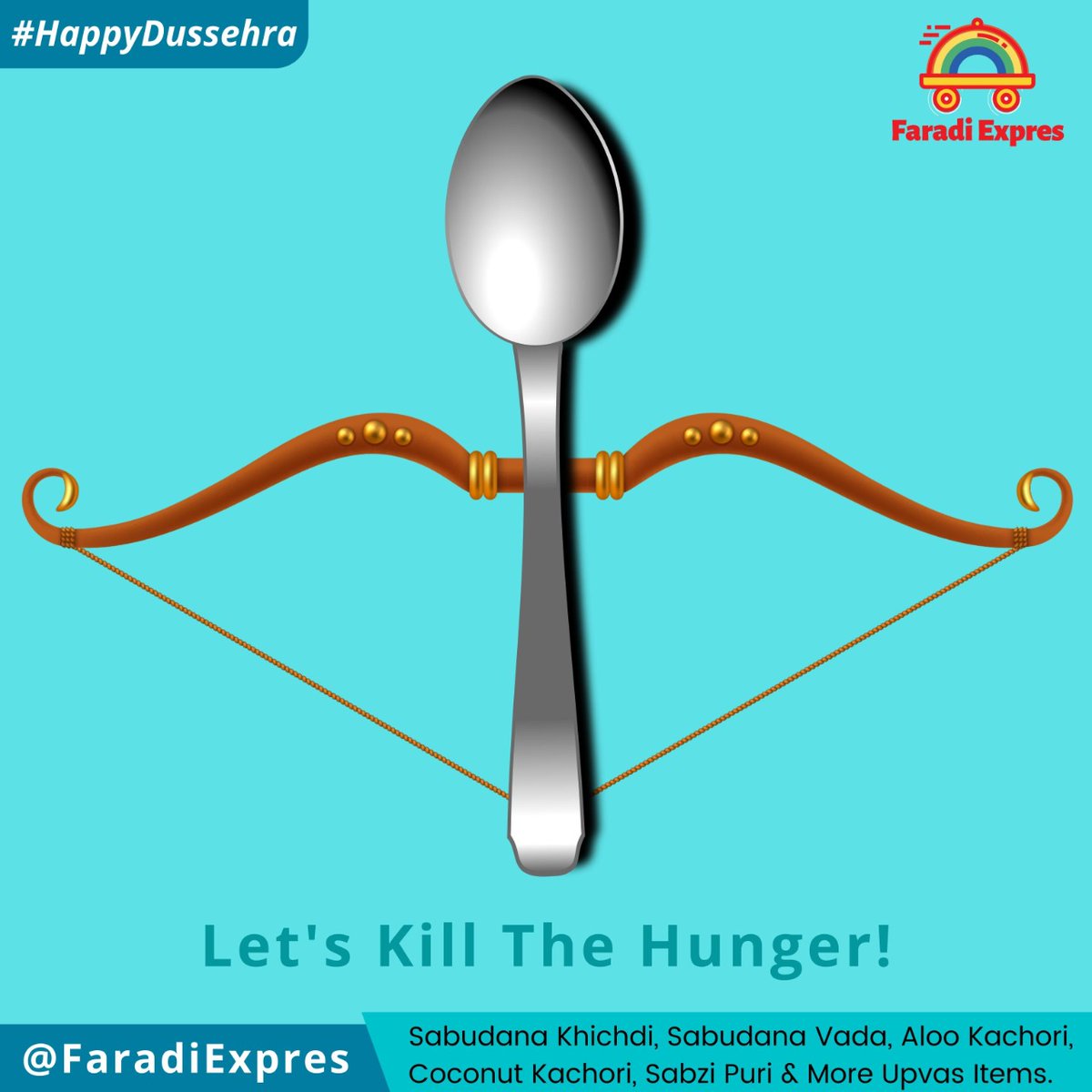 FaradiExpres's tweet photo. Let's Kill The Ravan known as Hunger!❤️😍🤗

#dusshera #dussera #faradiexpress
#Faradifood #farhali #farhalifood #FaradiExpres
#faradiexpress #momentummarketing #viral #marketing #upvasthali #upvasrecipes #upvaskakhana #upvasspecial https://t.co/1oybljiBFb