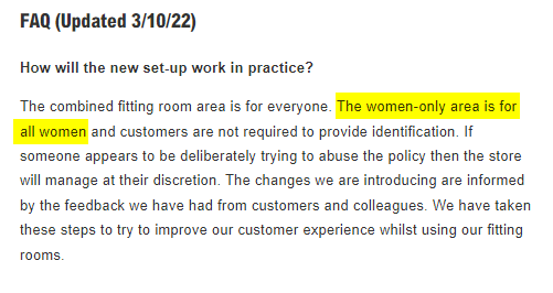 #BoycottPrimark Primark don't seem to understand that a male could have a beard and wear trad men's clothes and still demand that they are a woman, of course this self id policy is wide open to abuse and why the hell should women and girls put up with it.  #BoycottPrimark