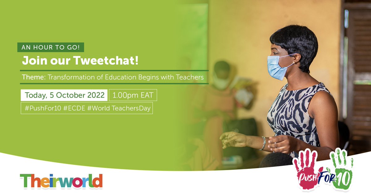 LivestreaMke's tweet photo. ONE HOUR TO GO! 
We’re just about to begin today’s Tweetchat discussing transformation of education beginning with #ECDE teachers. 
Join us at 1.00pm using #PushFor10. https://t.co/ULvFAxm0Om