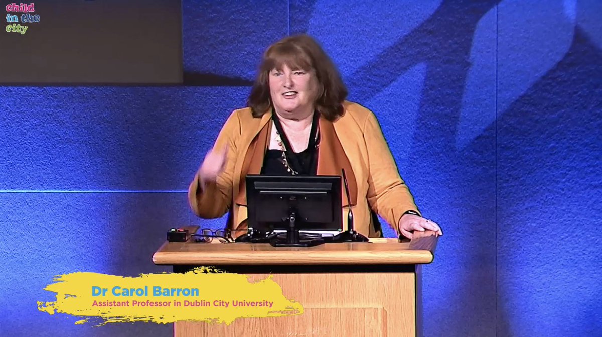 Our first keynote speaker is Dr Carol Barron, Assistant Professor at <a href="/DCU/">Dublin City University</a>. 'Play in the 20th century in Dublin. Read our feature on Carol: childinthecity.org/2022/09/01/int…
#childinthecitydublin2022