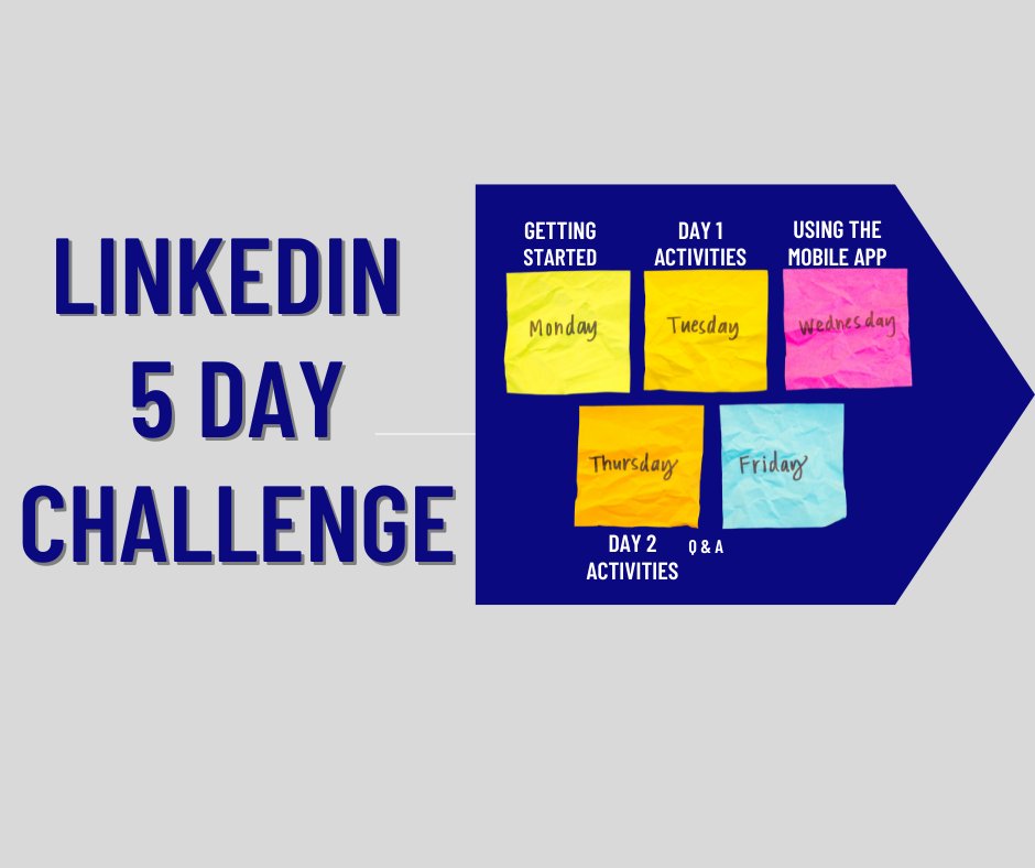 The #LinkedIn 5-Day Challenge returns Oct. 10-14. Do you want to be more consistent in using LinkedIn and learn exactly what to do to get results? Register to join the challenge: lisakanda.com/linkedin-5-day…