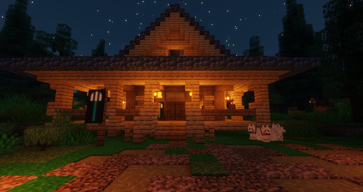 HalfGodSMP's tweet photo. The Poseidon Cabin is flooded with pets and has the best view of our gorgeous lake. #HalfGodSMP https://t.co/QyGf2sqSFK