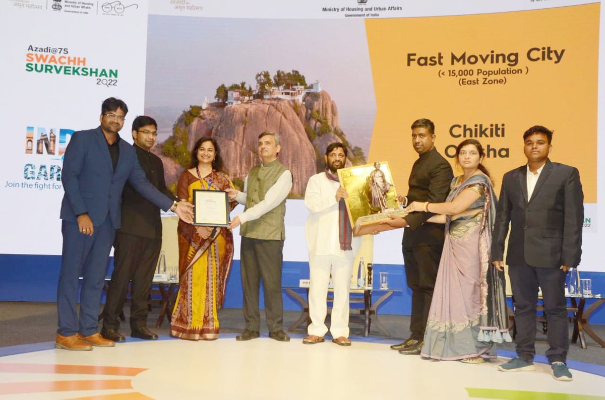 In a major achievement for #Odisha, 11 cities have bagged National Awards in the Swachh Survekshan-2022. Apart from this, #Cuttack city and #Pipili ULB have received National Awards in the Indian Swacchata League-2022. #SusthaOdisha