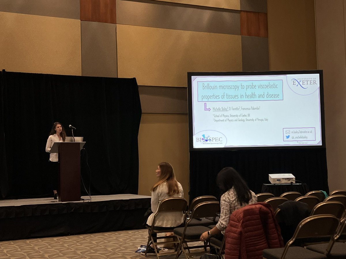 <a href="/_michellebailey/">Michelle Bailey</a> presenting her prize winning work <a href="/IRDG_tweets/">IRDG</a> session <a href="/FACSSnetworking/">FACSS/SciX</a> #SciX2022 on #Brillouin scattering <a href="/BioSpecExeter/">BioSpec Exeter</a> <a href="/profpalombo/">Francesca Palombo</a> <a href="/UoE_Physics/">University of Exeter Physics and Astronomy</a> <a href="/UofE_Research/">Research at Exeter</a> 👏