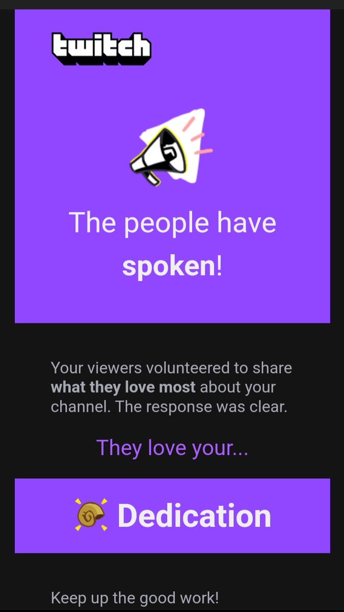 Del_Boy_Guru's tweet photo. Apparently my Followers over on the #Twitch-Verse have spoken 📣🔊 

They love my dedication to the craft apparently 🤔💯

Thank you to everyone who took time out to vote on this subject, I shall endeavour to keep being the best version of myself I can be... 😊💜🤩

#StreamLife https://t.co/pRuKFBxzSD