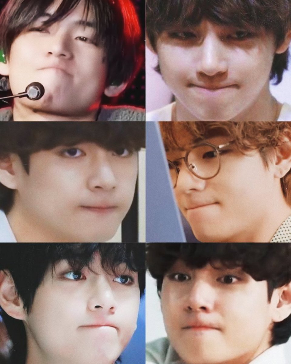 น้องแททำหน้าแบบนี้ทีไรแก้มออกทุกทีเลย น่ารักเนอะ🥺
