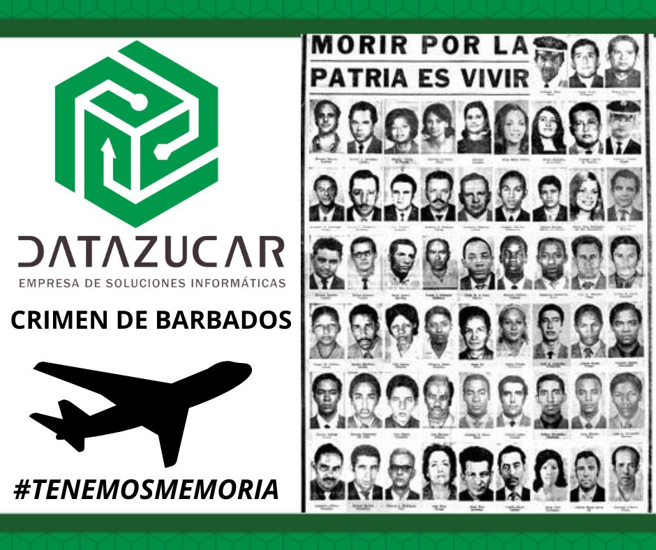 DATAZUCAR_'s tweet photo. Este 6 de octubre los cubanos conmemoramos el Crimen de Barbados. “No podemos decir que el dolor se comparte. ¡El dolor se multiplica!, afirmó Fidel ¡Y cuando un pueblo enérgico y viril llora, la injusticia tiembla!” #TenemosMemoria #FuerzaCuba #DatazucarPresente https://t.co/rfMAMHWJwQ
