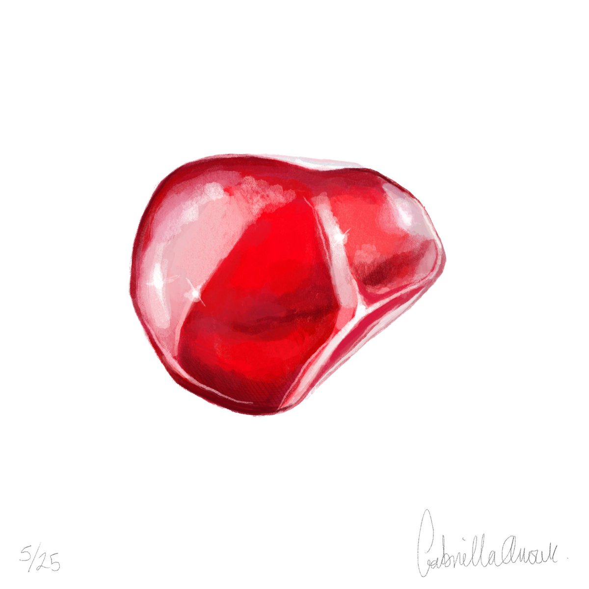 BABY SLEEPS is part of my Gems D’amour collection in which I’ve drawn 25 individual pomegranate arils. Each has a special meaning designed to bring you a specific kind of luck. 

In collaboration with <a href="/MorrowCollect/">MORROW collective</a> 

#NFTartwork #nftshare #nftartist #NFTcollectibles